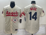 MLB Los Angeles Angels #14 Tyler Wade 2022 Cream City Connect Flex Base  Elite Jersey