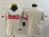 Youth MLB Los Angeles Angels Blank Cream 2022 City Connect Jersey