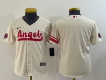 Youth MLB Los Angeles Angels Blank Cream 2022 City Connect Jersey