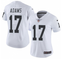 Women Las Vegas Raiders #17 Davante Adams White Vapor Limited Jersey