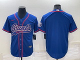 Men's New York Giants Blank Blue Baseball Nike Jersey