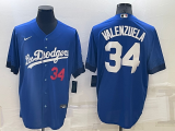 MLB Los Angeles Dodgers #34 Toro Valenzuela 2021 Royal City Connect Jersey