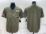 MLB Atlanta Braves Blank Camo Salute To Service Jersey