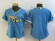 Women MLB Milwaukee Brewers Blank 2022 Powder Blue City Connect Jersey