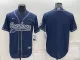 Men's Dallas Cowboys Blank Blue Baseball Nike Jersey