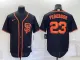 MLB San Francisco Giants #23 Pederson Black Game Jersey