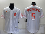 MLB San Francisco Giants #5 Yastrzemski White City Connect Game Jersey