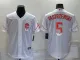 MLB San Francisco Giants #5 Yastrzemski White City Connect Game Jersey