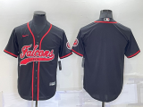 Men's Atlanta Falcons Blank Black Baseball Nike Jersey