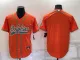 Men's Miami Dolphins Blank Orange Baseball Nike Jersey