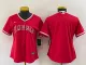Women MLB Los Angeles Angels Blank Red Game Nike Jersey