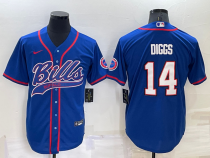 Men's Buffalo Bills #14 Stefon Diggs Royal Blue Baseball Nike Jersey