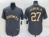 MLB Toronto Blue Jays #27 Guerrero Jr. Charcoal 2022 All-Star Jersey