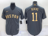 MLB Boston Red Sox #11 Devers Charcoal 2022 All-Star Jersey