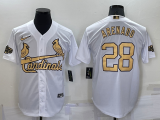 MLB St. Louis Cardinals #28 Nolan Arenado White 2022 All-Star Jersey