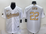 MLB Washington Nationals #22 Juan Soto Charcoal 2022 All-Star Jersey