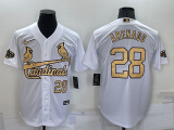 MLB St. Louis Cardinals #28 Nolan Arenado White 2022 All-Star Jersey