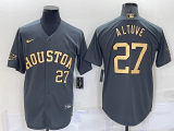 MLB Houston Astros #27 Jose Altuve Charcoal 2022 All-Star Jersey