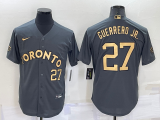 MLB Toronto Blue Jays #27 Guerrero Jr. Charcoal 2022 All-Star Jersey