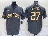 MLB Houston Astros #27 Jose Altuve Charcoal 2022 All-Star Jersey