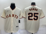 MLB San Francisco Giants #25 Bonds Gream Game Jersey