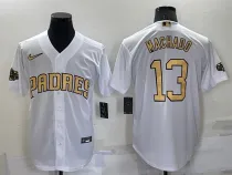 MLB San Diego Padres #13 Manny Machado 2022 All-Star White Jersey