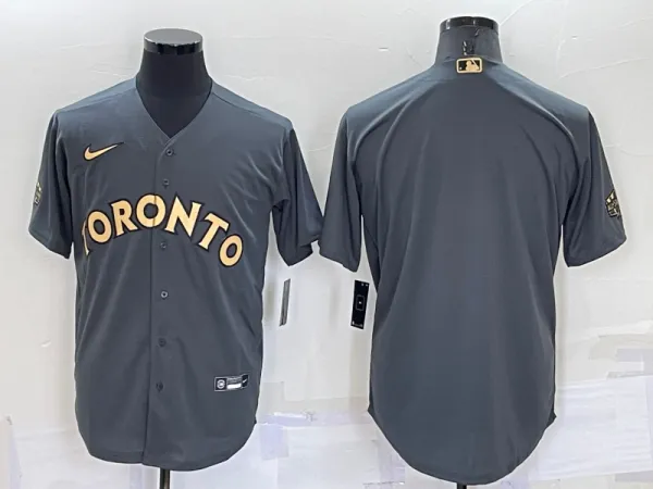 MLB Toronto Blue Jays Blank Charcoal 2022 All-Star Jersey