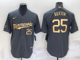 MLB Minnesota Twins #25 Buxton Charcoal 2022 All-Star Jersey