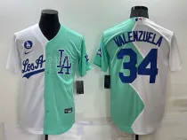 MLB Los Angeles Dodgers #34 Toro Valenzuela White/Green 2022 All-Star Jersey