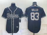 Men's Las Vegas Raiders #83 Darren Waller Black Baseball Jersey