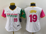 Women MLB San Diego Padres #19 Tony Gwynn White 2022 City Connect Jersey