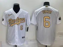 MLB Los Angeles Dodgers #6 Turner 2022 White City Connect Jersey