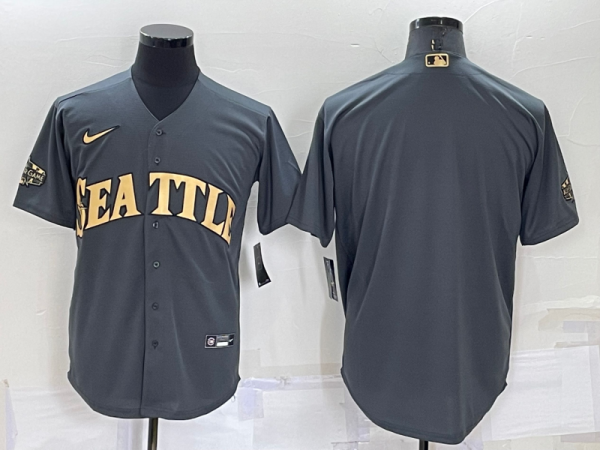 MLB Seattle Mariners Blank Charcoal 2022 All-Star Jersey