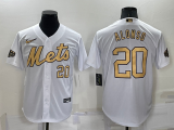 MLB New York Mets #20 Pete Alonso White 2022 All-Star Jersey