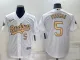 MLB Los Angeles Dodgers #5 Freddie Freeman Charcoal 2022 All-Star Jersey