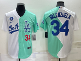 MLB Los Angeles Dodgers #34 Toro Valenzuela White/Green 2022 All-Star Jersey