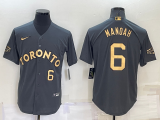 MLB Toronto Blue Jays #6 Manoah Charcoal 2022 All-Star Jersey