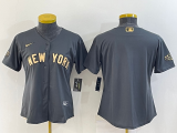 Women MLB New York Yankees Blank 2022 All-Star Grey Jersey