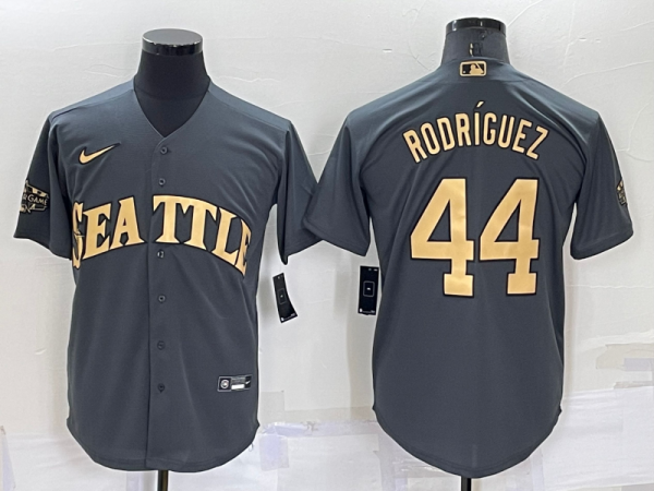 MLB Seattle Mariners #44 Julio Rodríguez Charcoal 2022 All-Star Jersey