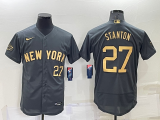 MLB New York Yankees #27 Giancarlo Stanton Charcoal 2022 All-Star Flex Base Elite Jersey