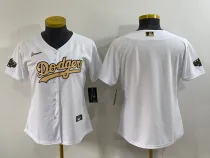 Women MLB Los Angeles Dodgers Blank 2022 White City Connect Jersey