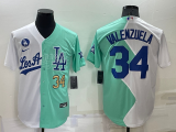 MLB Los Angeles Dodgers #34 Toro Valenzuela White/Green 2022 All-Star Jersey