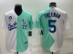 MLB Los Angeles Dodgers #5 Freddie Freeman White/Green 2022 All-Star Jersey