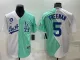 MLB Los Angeles Dodgers #5 Freddie Freeman White/Green 2022 All-Star Jersey