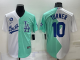 MLB Los Angeles Dodgers #10 Turner White/Green 2022 All-Star Jersey