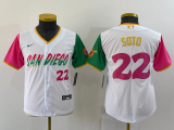 Youth MLB San Diego Padres #22 Soto White 2022 City Connect Jersey