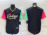 MLB San Diego Padres Blank Black 2022 City Connect Jersey