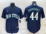 MLB Seattle Mariners #44 Julio Rodríguez Navy Game Nike Jersey