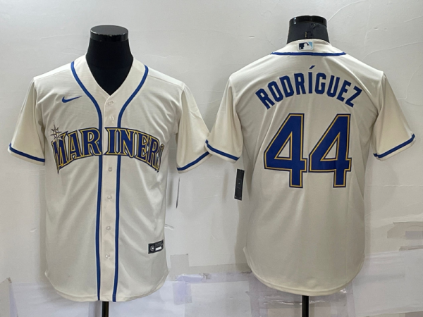 MLB Seattle Mariners #44 Julio Rodríguez Cream Game Nike Jersey