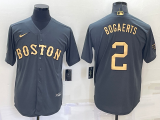 Men's Boston Red Sox #2 Xander Bogaerts 2022 All-Star Charcoal 2022 All-Star Jersey